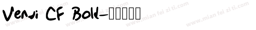 Venti CF Bold字体转换